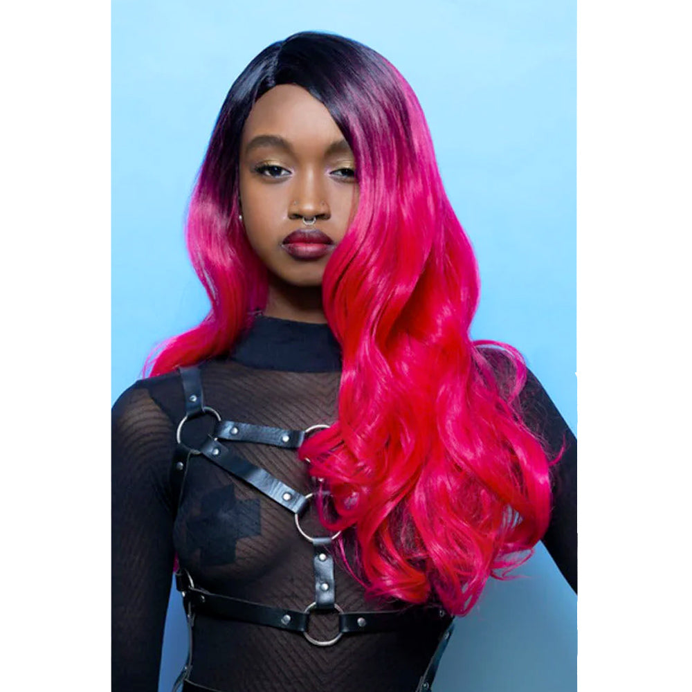 Manic Panic® Cleo Rose Queen Bitch Wig Adult Black Pink