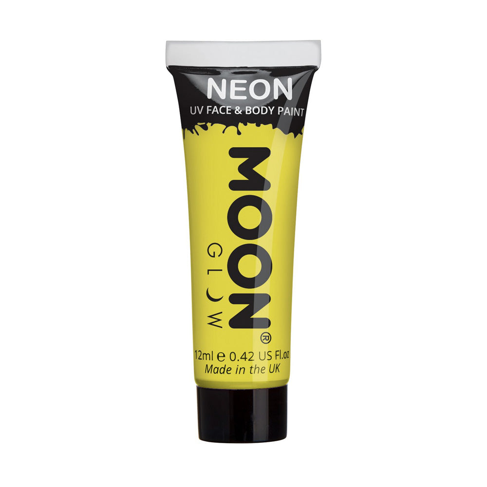 Moon Creations UV Neon Face & Body Paint - Yellow – www.gayprideshop.co.uk