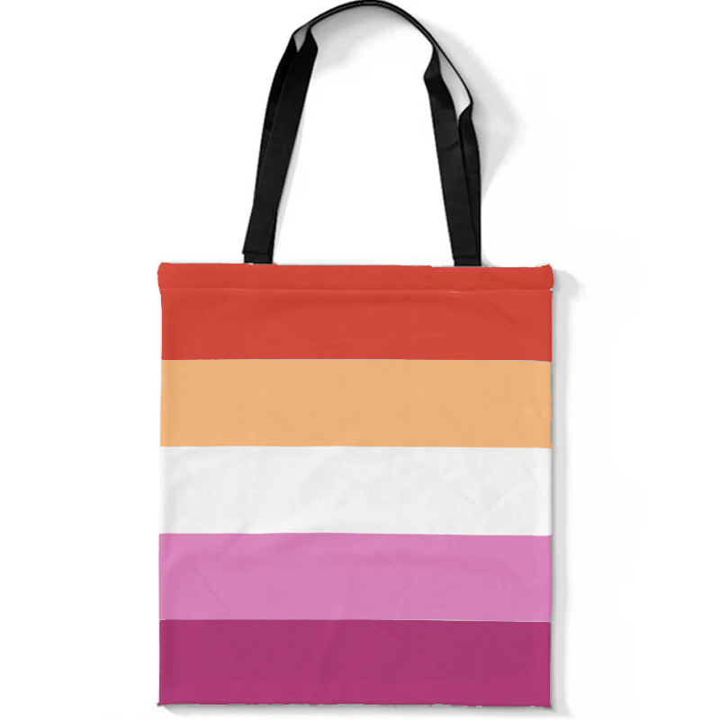 Lesbian Canvas Tote Bag With Zipper