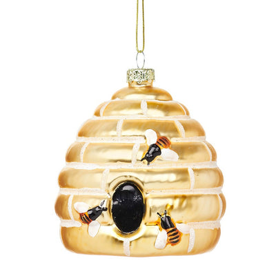 Beehive Shaped Christmas Decoration Bauble