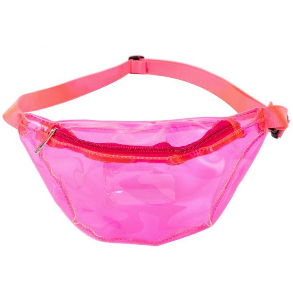 Clear neon pink bum bag sale