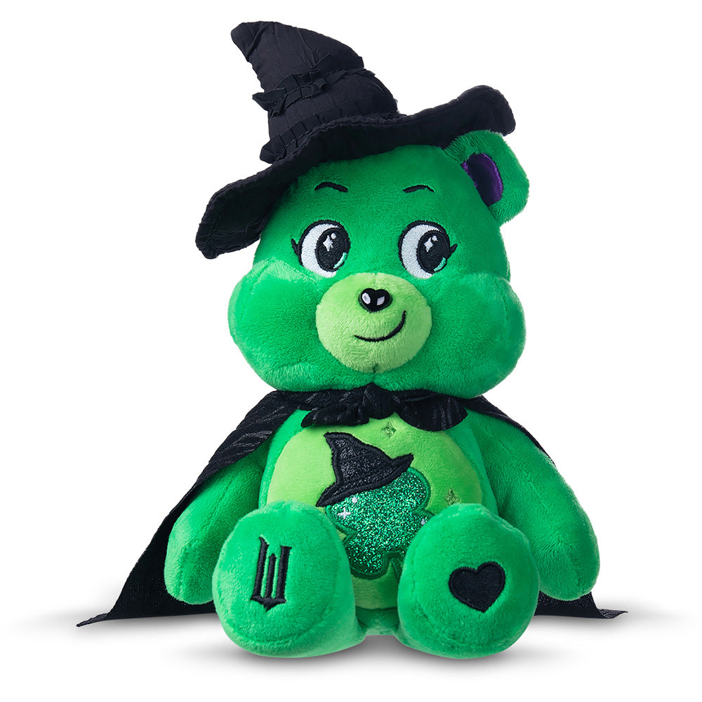 Basic Fun Care Bears x Wicked Plüsch 2er-Pack – Good Luck Bear & Love-a-Lot Bear - Weich- & Stoffpuppen: Limitierte Sammleredition mit Good Luck Bear als Elphaba und Love-a-Lot Bear als Glinda