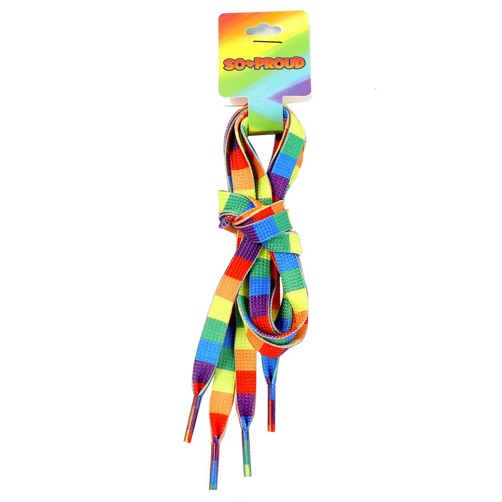 Rainbow on sale shoelaces uk