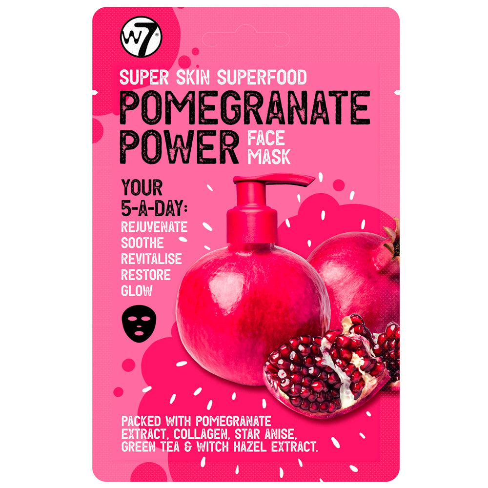 W7 Super Skin Superfood Face Mask Pomegranate Power