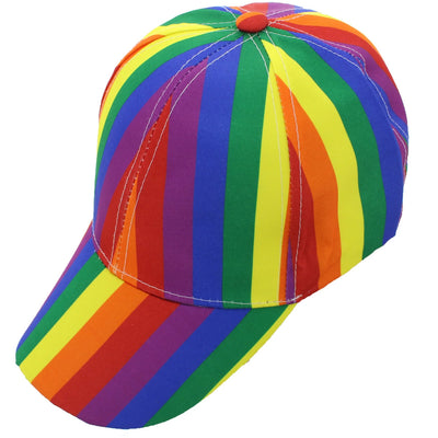 Cotton Baseball Cap - Gay Pride Rainbow