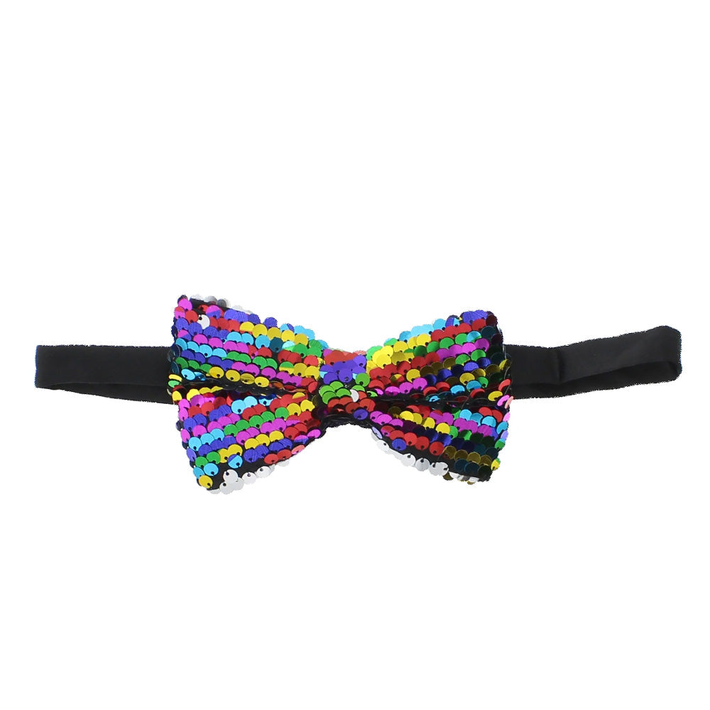 rainbow sequin tie