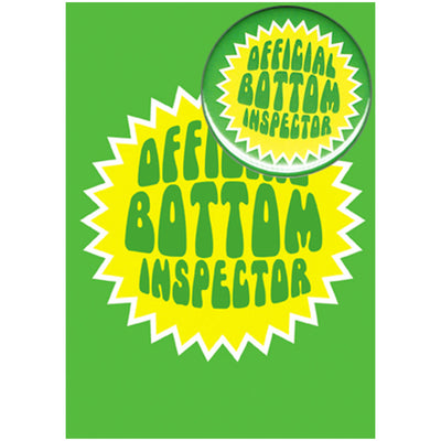 Big Badge Card - Official Bottom Inspector Greetings Card
