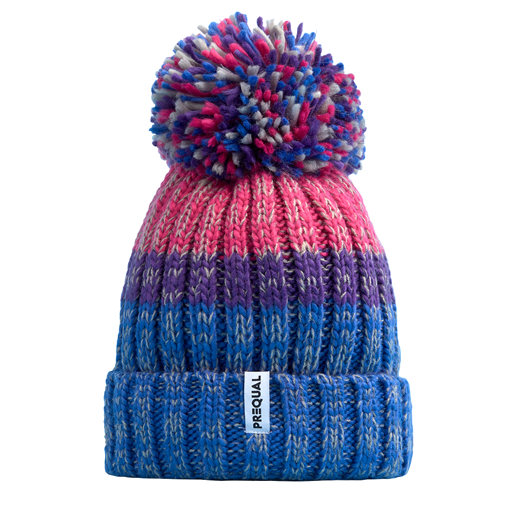 Bisexual Luxury Super Sherpa Fleece Lined Reflective Bobble Hat www.gayprideshop