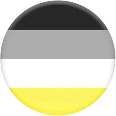 Aplatonic Pride Small Pin Badge