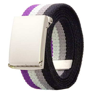 Asexual Flag Canvas Belt