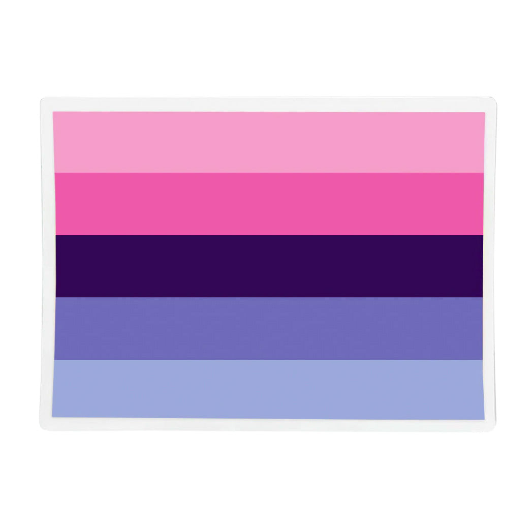 Poland LGBTQ Pride Flag Sticker, Weatherproof Vinyl Pride Flag Sticker –