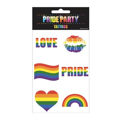 Gay Pride Rainbow Temporary Tattoos