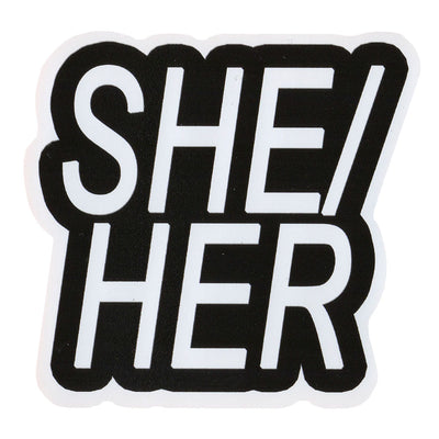 Pronoun She/Her Vinyl Sticker