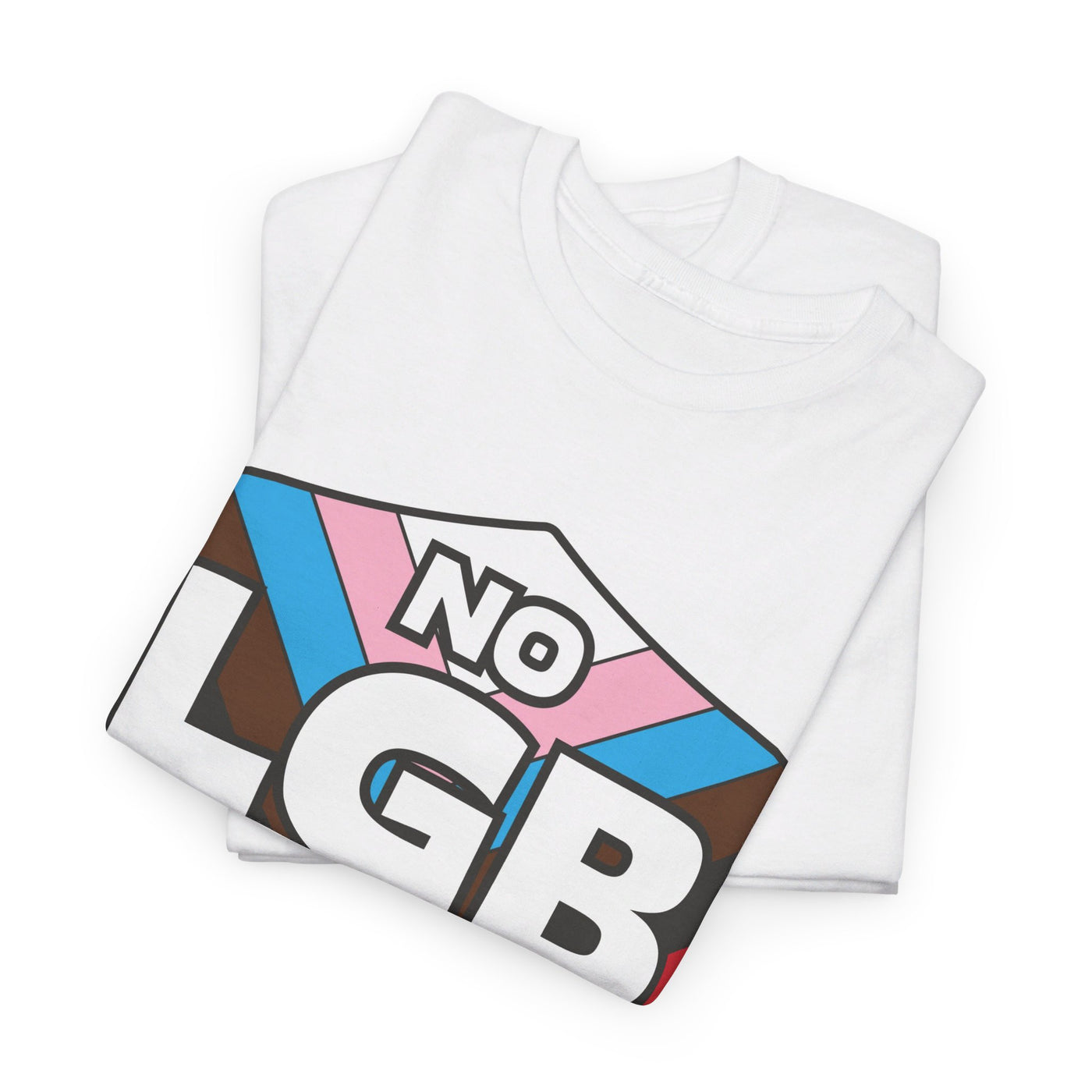 No LGB Without T - Gender Neutral Heavy Cotton T-Shirt White