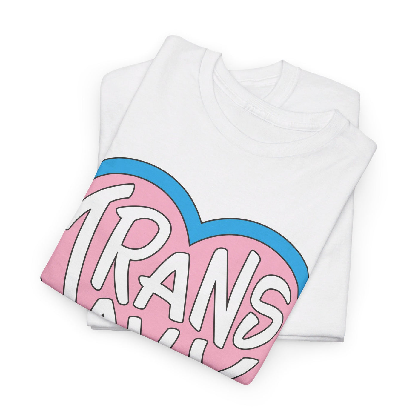 Trans Ally - Gender Neutral Heavy Cotton T-Shirt White