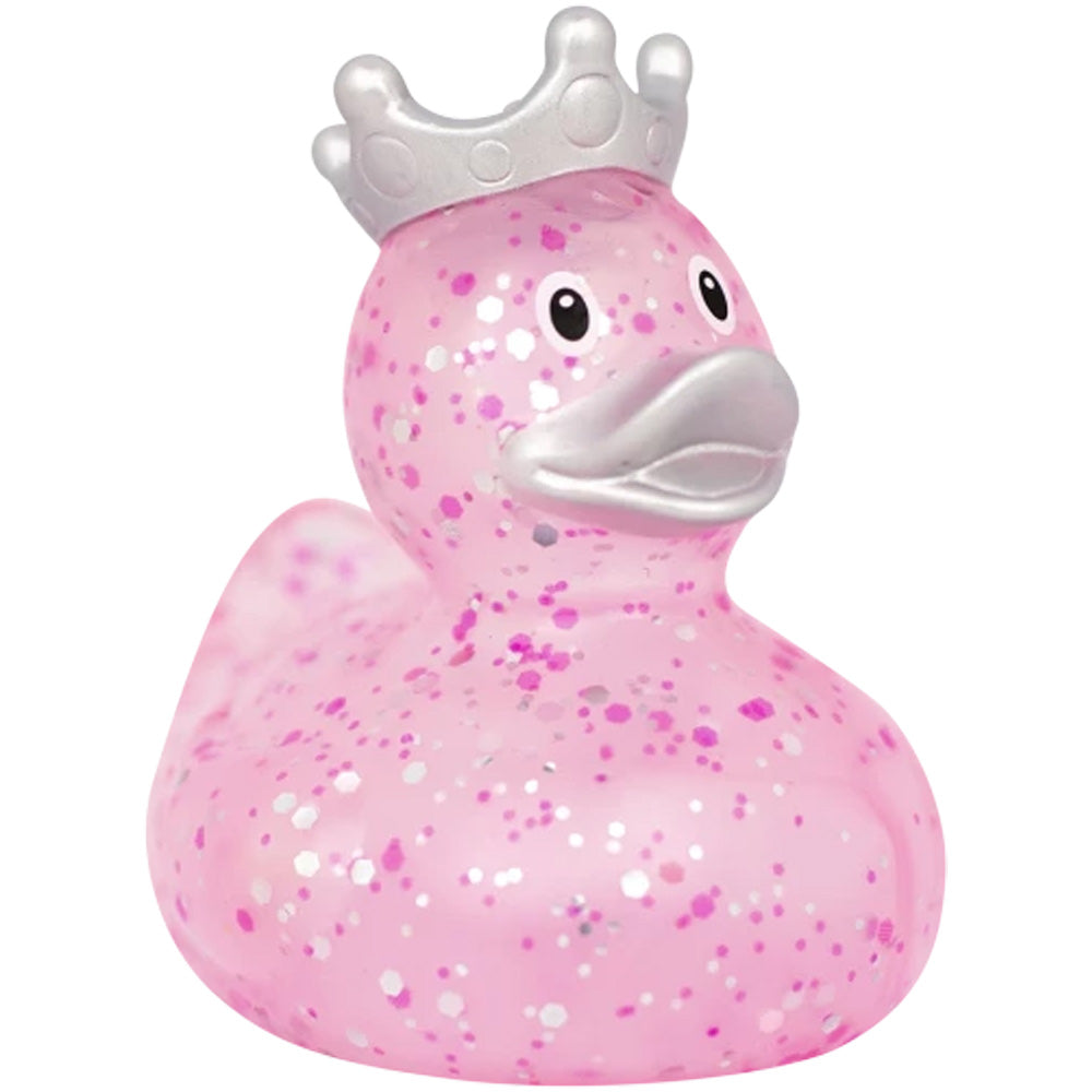 Pink Glitter Duck With Silver Crown (Lilalu #2379) – www.gayprideshop.co.uk