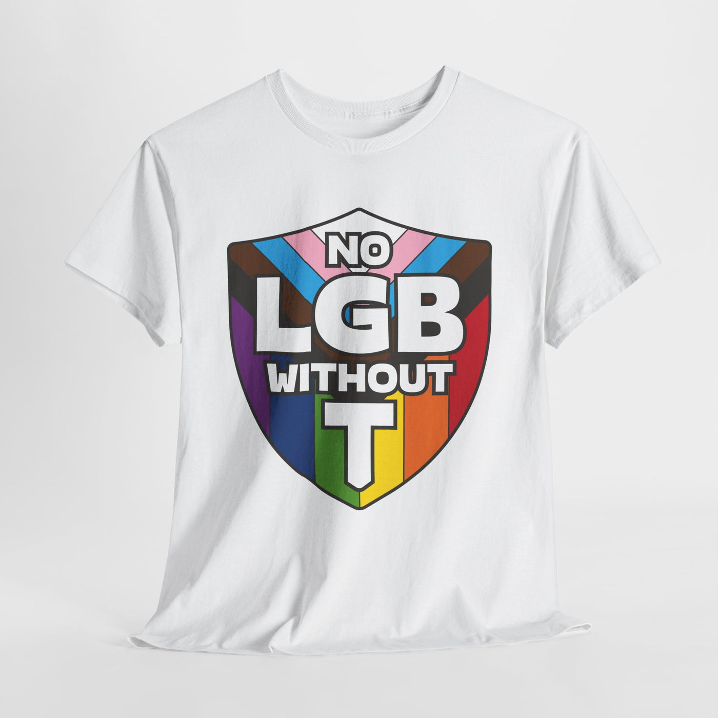 No LGB Without T T-Shirt - Gender Neutral Heavy Cotton T-Shirt 