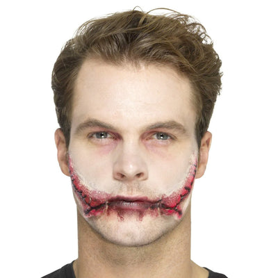 Smiffys Special FX Make-Up Latex Stitched Smile Prosthetic 46797
