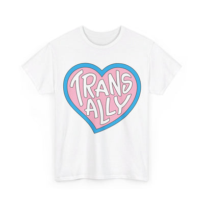 Trans Ally - Gender Neutral Heavy Cotton T-Shirt White