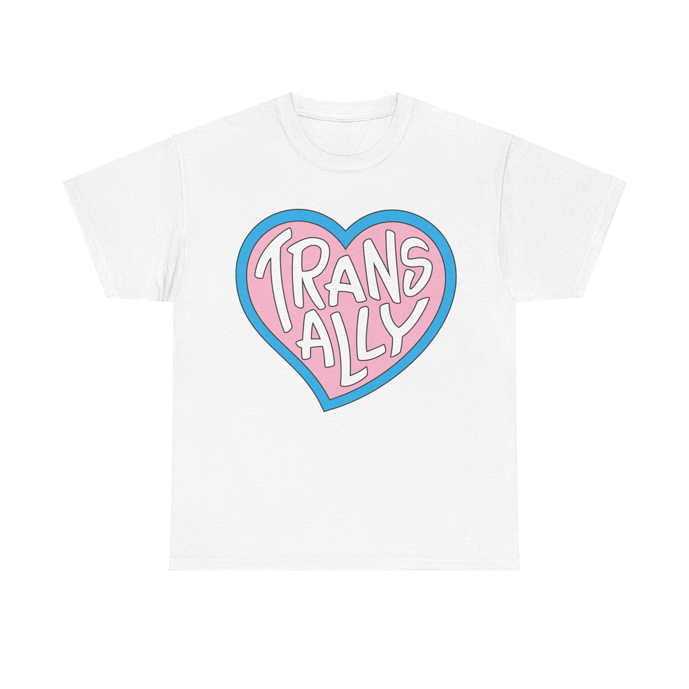 Trans Ally - Gender Neutral Heavy Cotton T-Shirt White