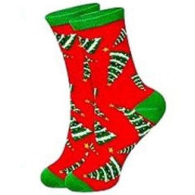 Christmas Socks - Christmas Trees (One Size Gender Neutral)