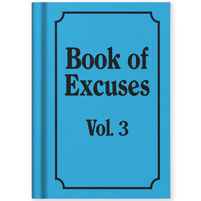 Mini A7 Fabric Hardback Notebook - Book Of Excuses Vol 3