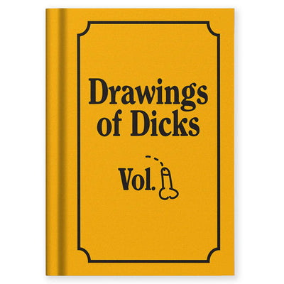 Mini A7 Fabric Hardback Notebook - Drawings Of Dicks Vol 1