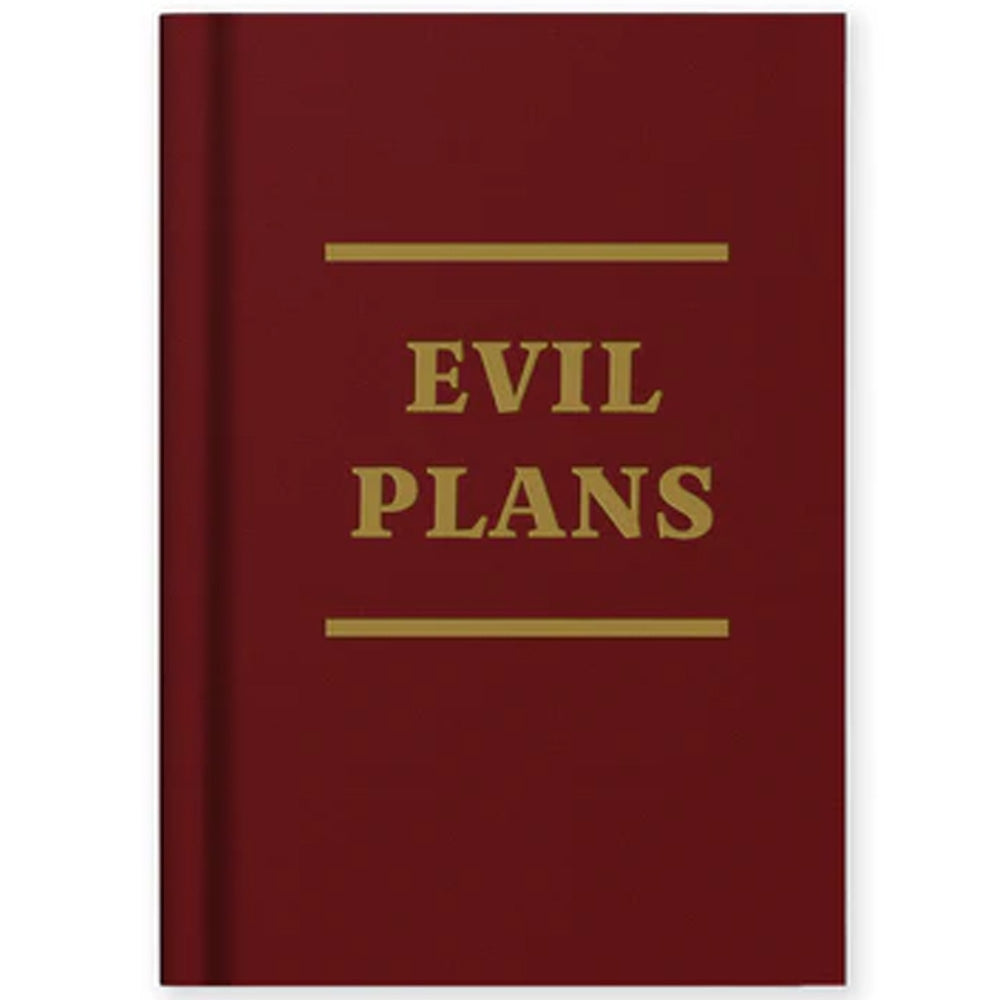 Mini A7 Fabric Hardback Notebook - Evil Plans