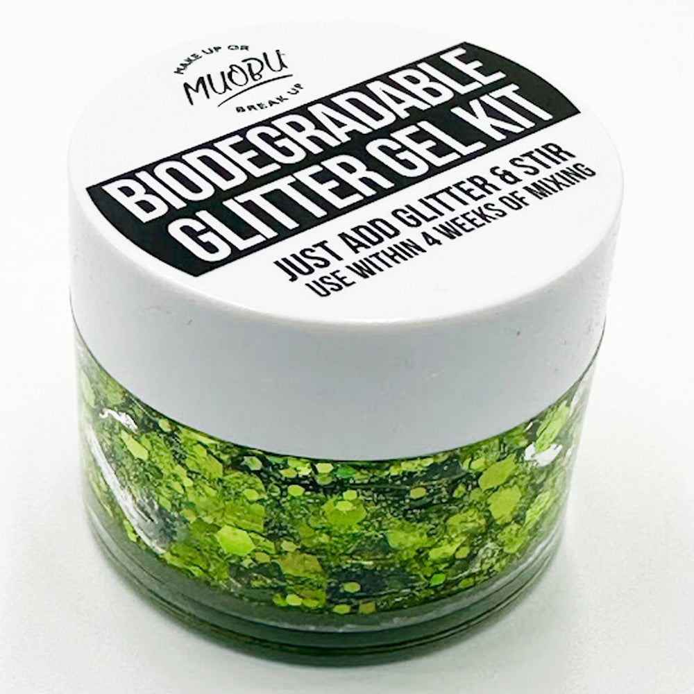 Biodegradable Glitter Gel - Holographic Apple Green (Chunky Mix BioApple)