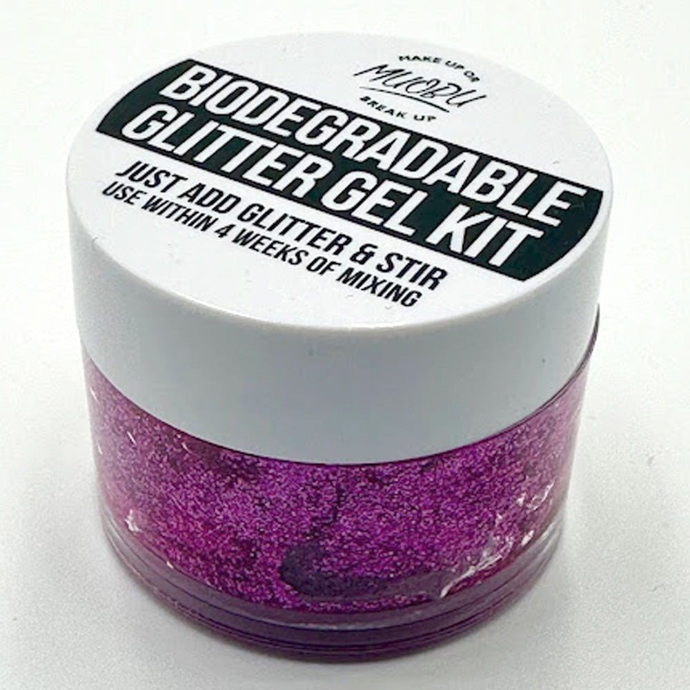 Biodegradable Glitter Gel - Holographic Pinky Purple (Fine Glitter)