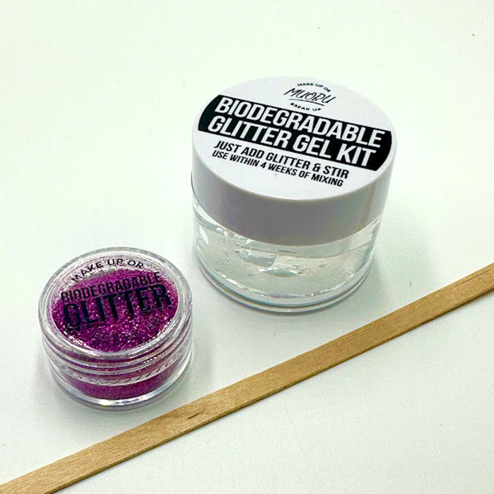 Biodegradable Glitter Gel - Holographic Pinky Purple (Fine Glitter)