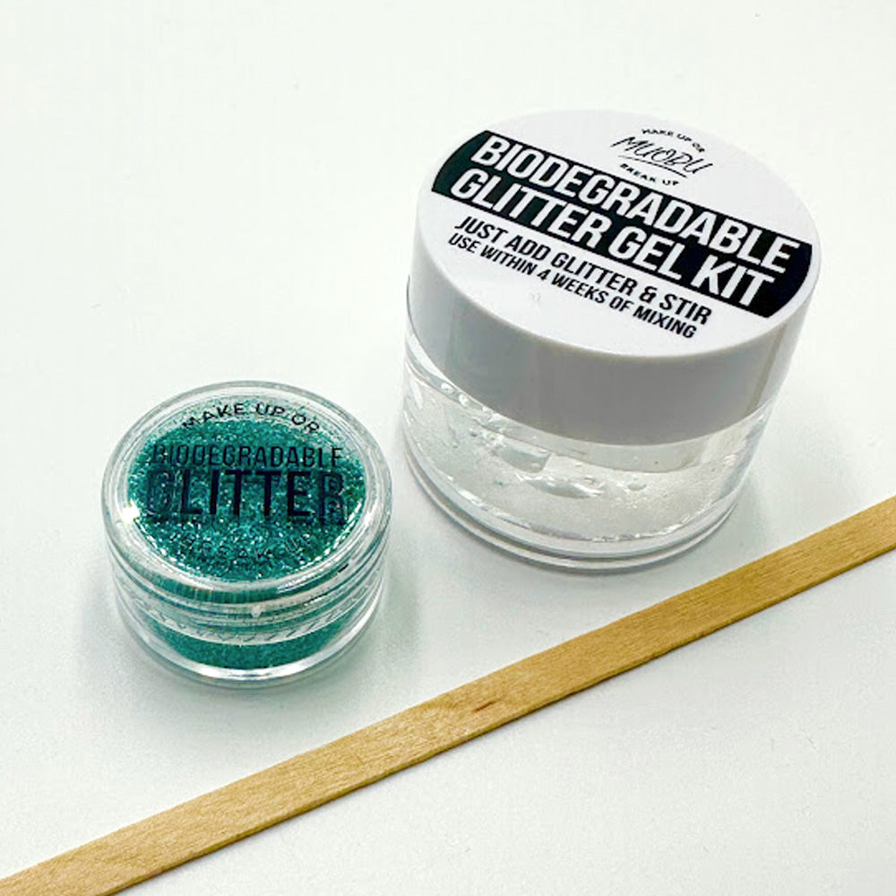 Biodegradable Glitter Gel - Holographic Turquoise (Fine Glitter)