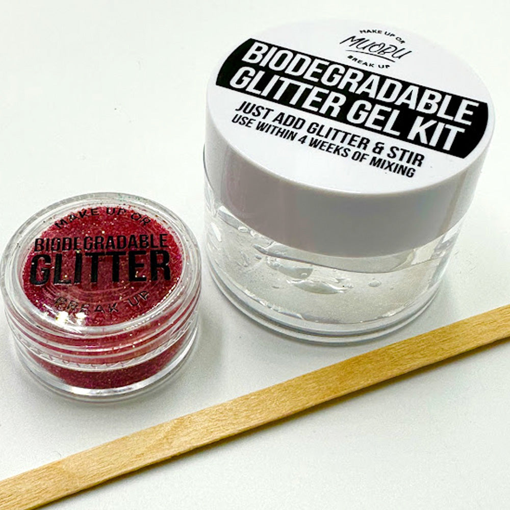 Biodegradable Glitter Gel - Iridescent Strawberry Red (Fine Glitter)