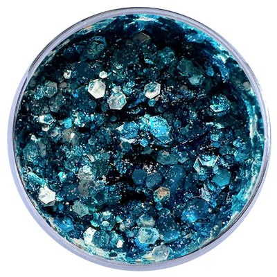 Biodegradable Glitter Gel - Metallic Blue & Silver (Chunky Mix BioVenus)