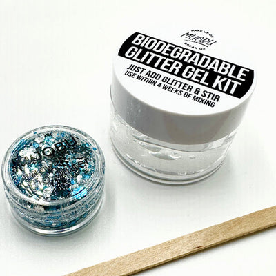 Biodegradable Glitter Gel - Metallic Blue & Silver (Chunky Mix BioVenus)