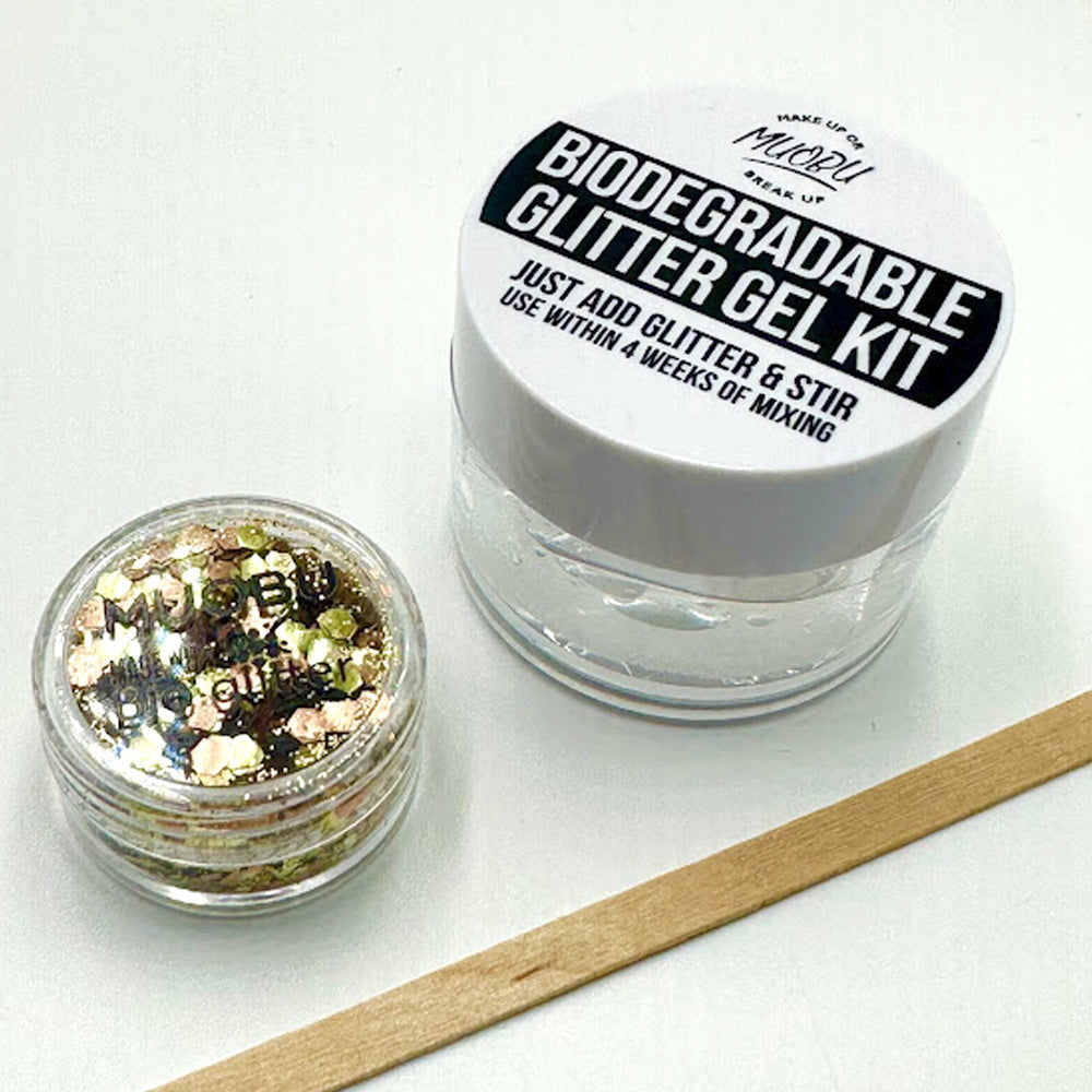 Biodegradable Glitter Gel - Metallic Gold (Chunky Mix BioBullion)