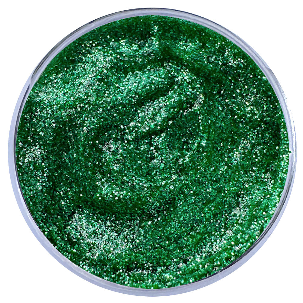 Biodegradable Glitter Gel - Metallic Green (Fine Glitter)