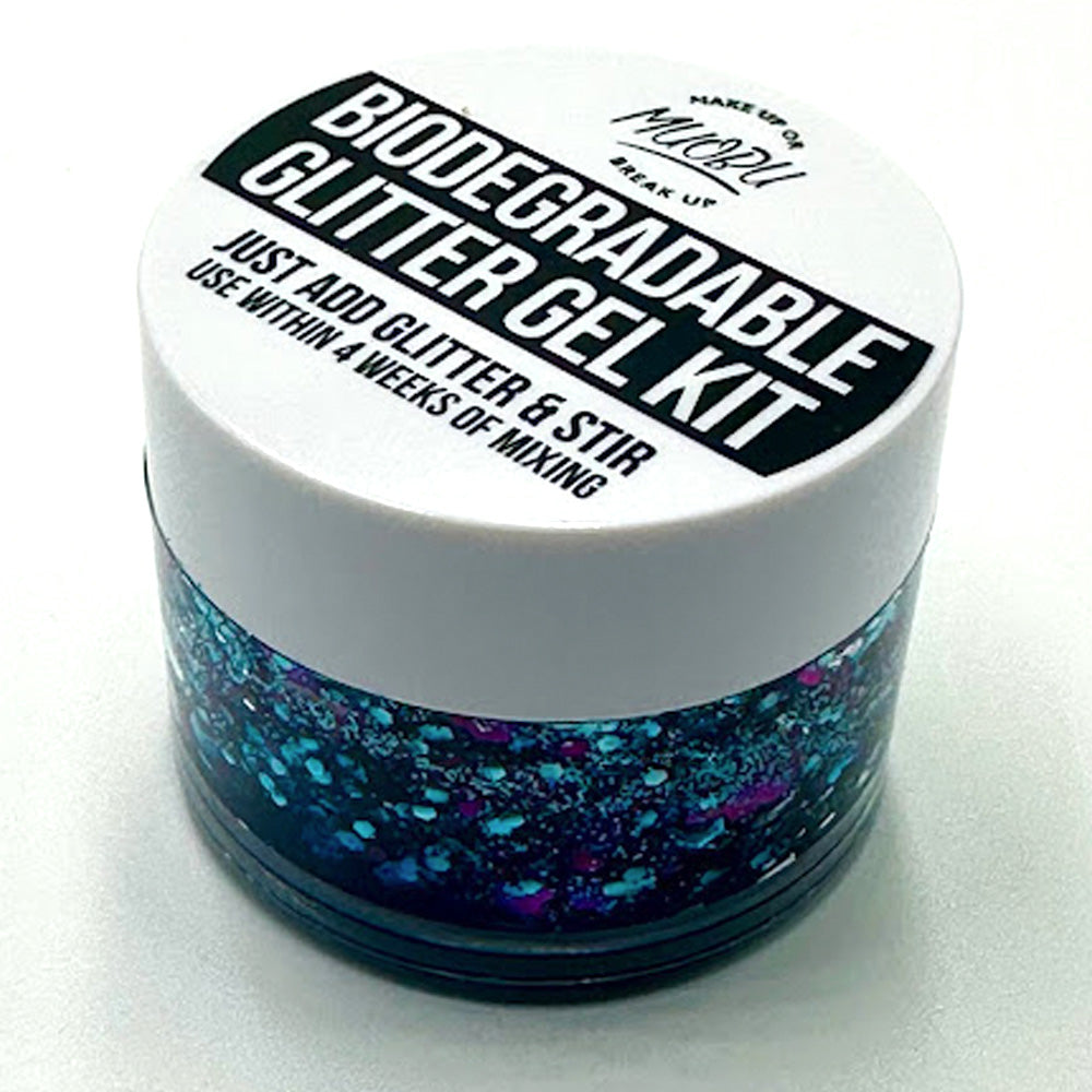 Biodegradable Glitter Gel - Metallic Red, Purple & Blue (Chunky Mix BioMercury)