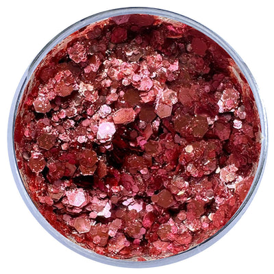 Biodegradable Glitter Gel - Metallic Pink (Chunky Mix BioPixie)