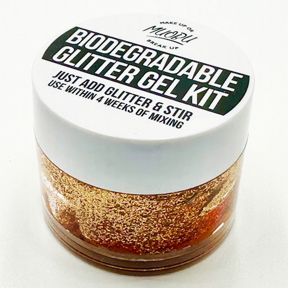 Biodegradable Glitter Gel - Metallic Rose Gold (Fine Glitter)