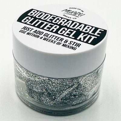 Biodegradable Glitter Gel - Metallic Silver (Fine Glitter)