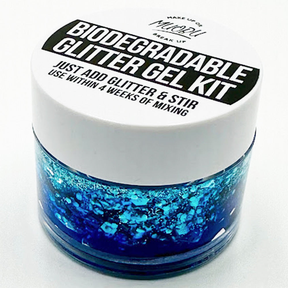 Biodegradable Glitter Gel - Metallic Sky Blue (Chunky Mix BioBlues)