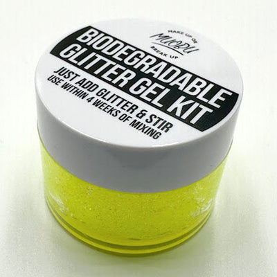 Biodegradable Glitter Gel - UV Yellow (Fine Glitter)