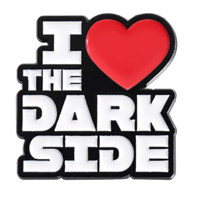 Star Wars 'I Love The Dark Side' Metal & Enamel Lapel Pin Badge