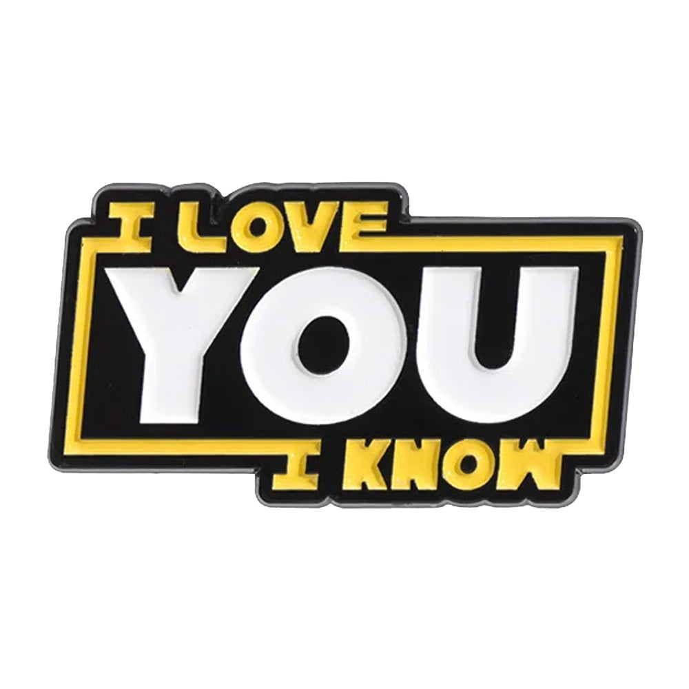 Star Wars 'I Love You I Know' Metal & Enamel Lapel Pin Badge