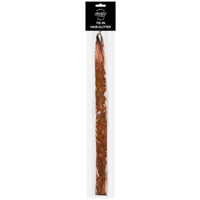 MUOBU Tie-In Holographic Hair Glitter Tinsel - Brown