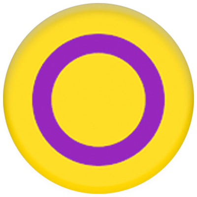 Intersex Pride Flag Yellow/Purple Small Pin Badge