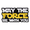 Stickers Repositionnables Star Wars May The Force | Déco Murale Facile, 100% Sans Abîmer Les Murs - 1