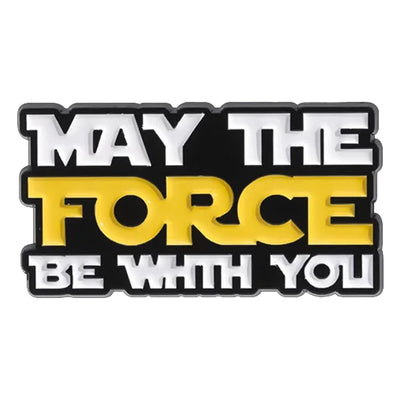 Star Wars 'May The Force Be With You' Metal & Enamel Lapel Pin Badge