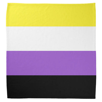 Non Binary Flag Cotton Bandana